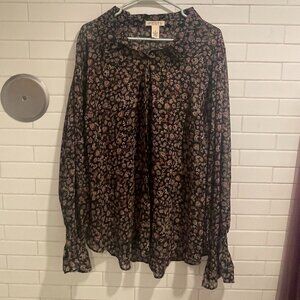 Torrid Blouse -- Printed 4X